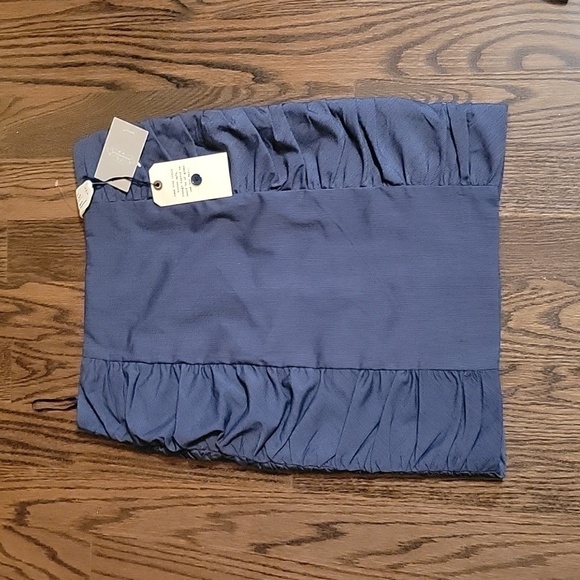 Anthropologie Cartonnier Gray  Ruched Sides Pencil Draped Mini/Midi Slip Skirt 6 - Picture 9 of 12